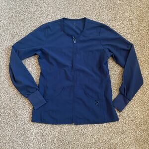 Women’s Large Scrub Jacket Dark Blue